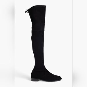 STUART WEITZMAN Suede Over The Knee Boots Black EU 38 US 7.5 Org $950
